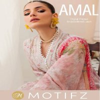 Motifz Amal Digital Printed Embroidered Lawn Pakistani Salwar Suits