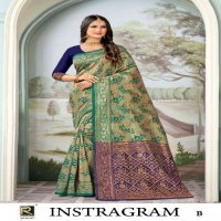 Ronisha Instagram Wholesale Banarasi Silk Ethnic Sarees