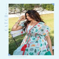 Anju Dreamy Tales Wholesale Designer Kaftan Jacket With Midi Kurtis