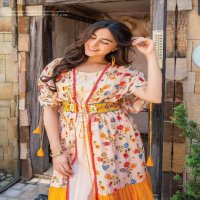 Anju Dreamy Tales Wholesale Designer Kaftan Jacket With Midi Kurtis