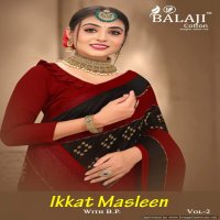 Balaji Ikkat Masleen Vol-2 Wholesale Cotton Printed Indian Sarees