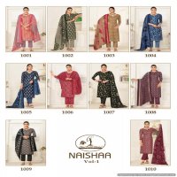 Miss World Naishaa Vol-1 Wholesale Pure Cotton Printed Dress Material