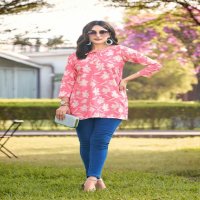 TIPS AND TOPS COTTON CANDY VOL 3 STYLISH READYMADE COTTON SHORT KURTI EXPORTS