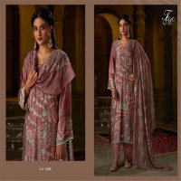 GULNAZ G4 08 BY T AND M PURE DHAKA MAL & ORGENZA SILK PAKISTANI DRES MATERIAL