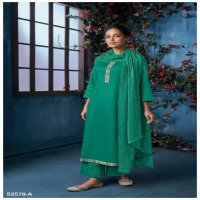 Ganga Sayali S2578 Wholesale Premium Cotton Silk With Daman Border Suits