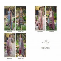 Riaz Arts Musafir Wholesale Pure Karachi Lawn With Neck Embroidery Dress Material