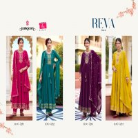 Rangoon Reva Vol-2 Wholesale Anarkali Style Kurtis With Pant And Dupatta