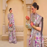 Trirath Pushpa Vatika Wholesale Super PV Silk Smart Floral Print Function Wear Sarees