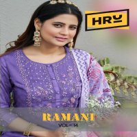 HRU India Ramani Vol-14 Wholesale Readymade Three Piece Suits