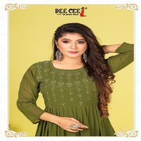 Dee Cee Sehar Wholesale Flared Long Kurti Anarkali Style Kurtis