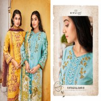 MUMTAZ ARTS MUSAFIR VOL 5 PAKISTANI SALWAR KAMEEZ WITH HEAVY NECK EMBROIDERY WORK