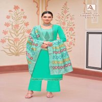 ALOK SUIT PRESENTS LAKHNAVI TOUCH VOL 5 STYLISH ZAM COTTON SALWAR KAMEEZ MATERIAL