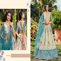 Zeel Clothing Lavanya Chinon Fabric Designer Lehengas