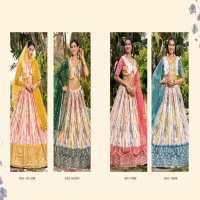 Zeel Clothing Lavanya Chinon Fabric Designer Lehengas