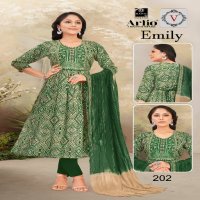 Artio Emily Wholesale Embroidery Work Galla Readymade Suits