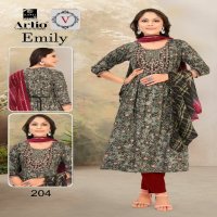 Artio Emily Wholesale Embroidery Work Galla Readymade Suits