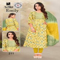 Artio Emily Wholesale Embroidery Work Galla Readymade Suits