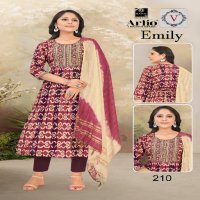 Artio Emily Wholesale Embroidery Work Galla Readymade Suits