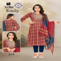 Artio Emily Wholesale Embroidery Work Galla Readymade Suits