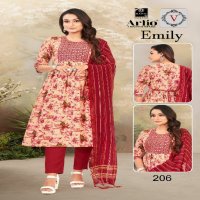 Artio Emily Wholesale Embroidery Work Galla Readymade Suits