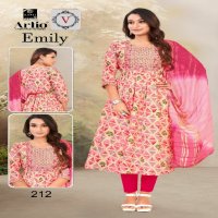 Artio Emily Wholesale Embroidery Work Galla Readymade Suits