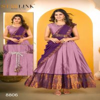 STARLINK PRESENTS DULHAN FULL STITCH STYLISH WEAVING GOWN WITH DUPATTA COMBO SET