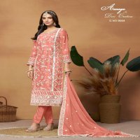 Twisha Aanaya Vol-190 By Dani Creations Wholesale Soft Organza Straight Suits