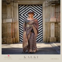 Rajtex Kalki Wholesale Handwoven Two Tone Organza Function Wear Sarees