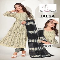 The Final Touch Jalsa Wholesale Capsule Print Anarkali Tops With Pant And Dupatta