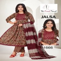 The Final Touch Jalsa Wholesale Capsule Print Anarkali Tops With Pant And Dupatta