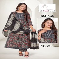 The Final Touch Jalsa Wholesale Capsule Print Anarkali Tops With Pant And Dupatta