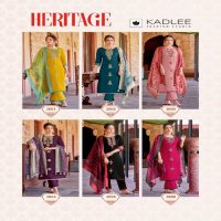 Kadlee Heritage Wholesale Viscose Weaving Hand Work Kurtis With Pant And Dupatta