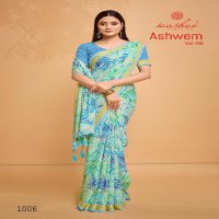 Kashvi Ashwem Vol-8 Wholesale Dull Moss With Satin Border Sarees