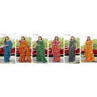 Vallabhi Milky Wholesale Georgette Fabric Indian Sarees
