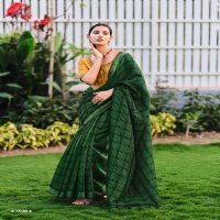 KASHVI CREATION ABHILASHA VOL 5 HIT DESIGN LINEN SILK WEAVING ZARI SAREE SUPPLIER