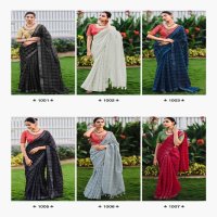 KASHVI CREATION ABHILASHA VOL 5 HIT DESIGN LINEN SILK WEAVING ZARI SAREE SUPPLIER