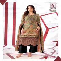 ALOK SUIT QUDRAT VOL 3 ELEGANT LOOK COTTON PAKISTANI FANCY EMBROIDERED SALWAR SUIT