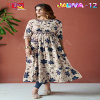 AMBIKA KURTIS JALWA VOL 12 EXCLUSIVE NAYRA FULL GHERA WITH BELT FULL STITCH DRESS COMBO SET