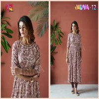 AMBIKA KURTIS JALWA VOL 12 EXCLUSIVE NAYRA FULL GHERA WITH BELT FULL STITCH DRESS COMBO SET