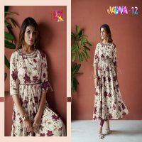 AMBIKA KURTIS JALWA VOL 12 EXCLUSIVE NAYRA FULL GHERA WITH BELT FULL STITCH DRESS COMBO SET