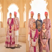 Rewaa Meera Mohan Wholesale Designer Women Lehengas With Mens Sherwani