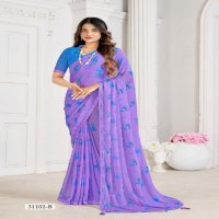 VANILLA VOL 5 BY RUCHI ADORABLE FANCY CHIFFON SAREE WHOLESALER