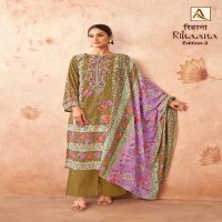 Alok Rihaana Vol-2 Wholesale Pure Cambric With Fancy Embroidery Dress Material