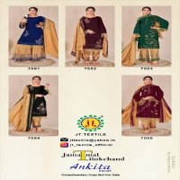 JT Ankita Vol-7 Wholesale Rayon Fabrics With Work Dress Material