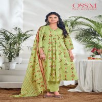 OSSM SUMMER SHADES HIT ETHNIC STYLE ALINE V-NECK FULL STITCH COTTON SALWAR SUIT