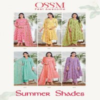 OSSM SUMMER SHADES HIT ETHNIC STYLE ALINE V-NECK FULL STITCH COTTON SALWAR SUIT