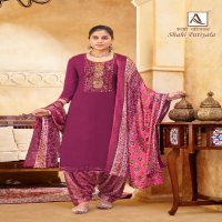 ALOK SUIT PRESENTS SHAHI PATIYALA EMBELLISHED VISCOSE SALWAR KAMEEZ MATERIAL