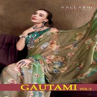 VALLABHI PRINTS GAUTAMI VOL 3 22871- 22876 ETHNIC STYLE BRASSO SAREE