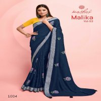 Kashvi Malika Vol-3 Wholesale Pure Linen With Embroidery Work Sarees