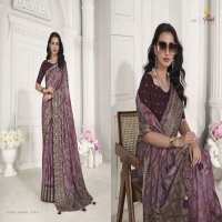 Pankh Shreyanka Silk Wholesale Pure Viscose Katha Line Silk Sarees